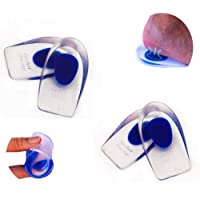 2 Pares de Plantillas taloneras de gel de silicona para aliviar el dolor- fatiga e hinchazón de pies- tobillos y…